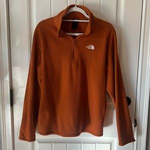 The North Face Medium Burnt Orange Quarter Zip
